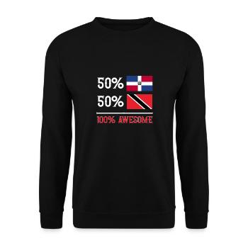 Trinidad and Tobago flag - Unisex Sweatshirt - black - Front - Alina (178cm) & Michal (187cm)