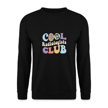 Cool Radiologist Club Rad Tech Squad Radiology - Unisex Sweatshirt - black - Front - Alina (178cm) & Michal (187cm)