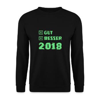 Besser 2018 - Unisex Pullover - Schwarz - Vorne - Alina (178cm) & Michal (187cm)