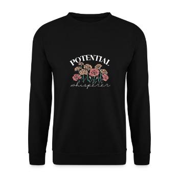 Health Coach Nutritionist Life Coach - Unisex Sweatshirt - black - Front - Alina (178cm) & Michal (187cm)