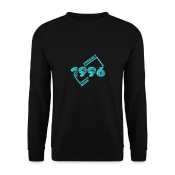 1996 - Unisex Pullover - Schwarz - Vorne - Alina (178cm) & Michal (187cm)