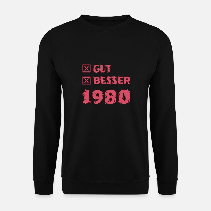 1980 - Unisex Pullover - Schwarz