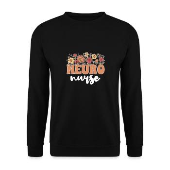 Neurologie Krankenschwester Gehirn Neurologin - Unisex Pullover - Schwarz - Vorne - Alina (178cm) & Michal (187cm)