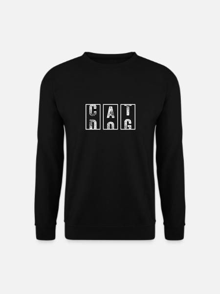 I love cats, but not dogs - Unisex Sweatshirt - black