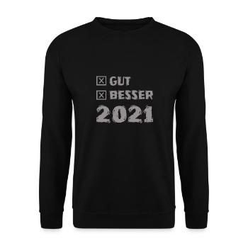 2021 - Unisex Pullover - Schwarz - Vorne - Alina (178cm) & Michal (187cm)