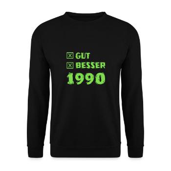 1990 - Unisex Sweatshirt - black - Front - Alina (178cm) & Michal (187cm)