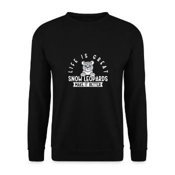 Once - Sweat-shirt Unisexe - noir - Devant - Alina (178cm) & Michal (187cm)