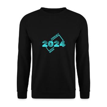 2024 - Unisex Sweatshirt - black - Front - Alina (178cm) & Michal (187cm)