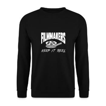 Video Editor Filmmaker Videographer - Unisex Sweatshirt - black - Front - Alina (178cm) & Michal (187cm)