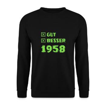 Good 1958 - Unisex Sweatshirt - black - Front - Alina (178cm) & Michal (187cm)