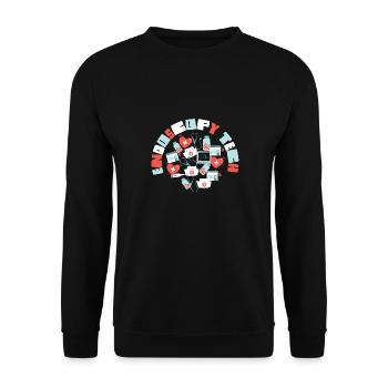 Unique Endoscopy Nurse and Gastro Squad Designs - Unisex Sweatshirt - black - Front - Alina (178cm) & Michal (187cm)