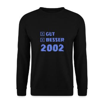 Better 2002 - Unisex Sweatshirt - black - Front - Alina (178cm) & Michal (187cm)