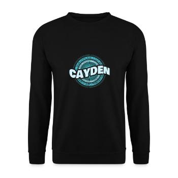 Cayden comme idée cadeau - Sweat-shirt Unisexe - noir - Devant - Alina (178cm) & Michal (187cm)