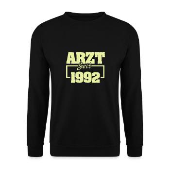 Chefarzt 1992 - Unisex Pullover - Schwarz - Vorne - Alina (178cm) & Michal (187cm)