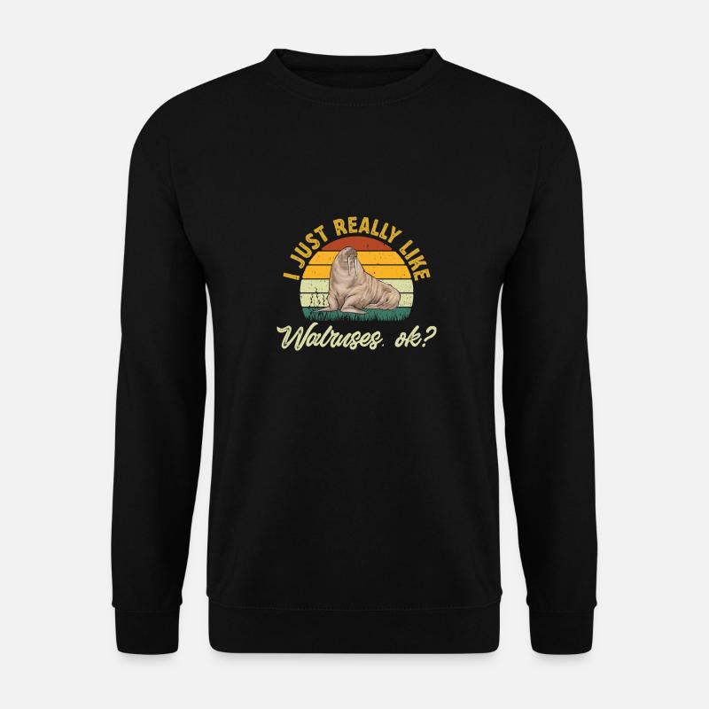 Walrus - Unisex Sweatshirt - black