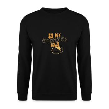 Dans mon ère au levain Home Baker Funny Bread Baking - Sweat-shirt Unisexe - noir - Devant - Alina (178cm) & Michal (187cm)