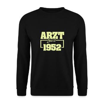 1952 - Unisex Pullover - Schwarz - Vorne - Alina (178cm) & Michal (187cm)