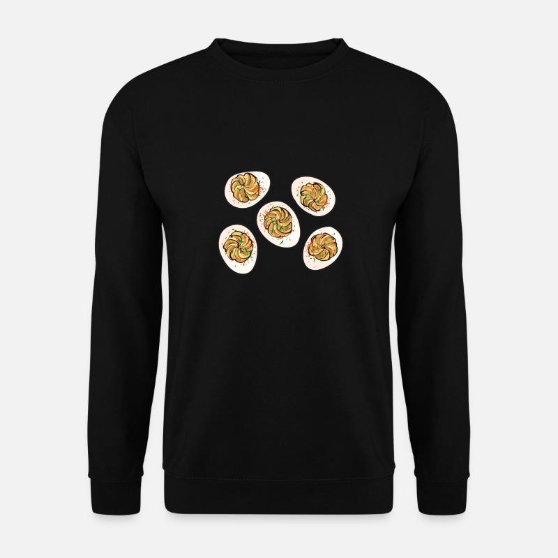 Stuffed Eggs Deviled Eggs - Unisex Sweatshirt - black