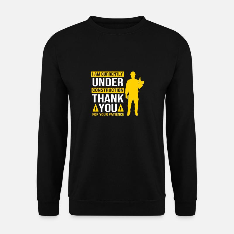 Construction worker construction site - Unisex Sweatshirt - black