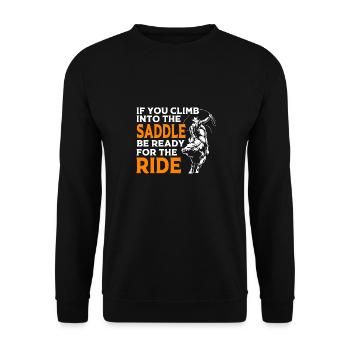 Rodeo - Unisex Sweatshirt - black - Front - Alina (178cm) & Michal (187cm)