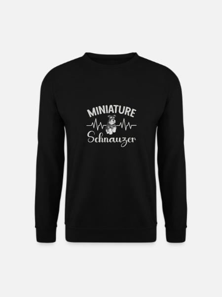 Zwergschnauzer Hund Schnauzer - Unisex Pullover - Schwarz
