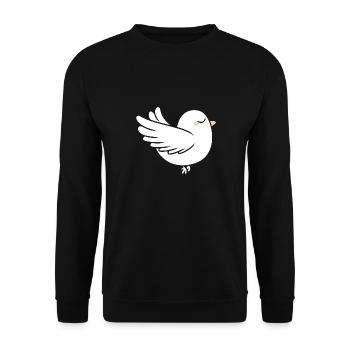 Dove - Unisex Sweatshirt - black - Front - Alina (178cm) & Michal (187cm)