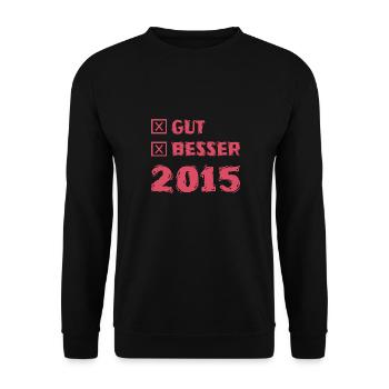 Better 2015 - Unisex Sweatshirt - black - Front - Alina (178cm) & Michal (187cm)