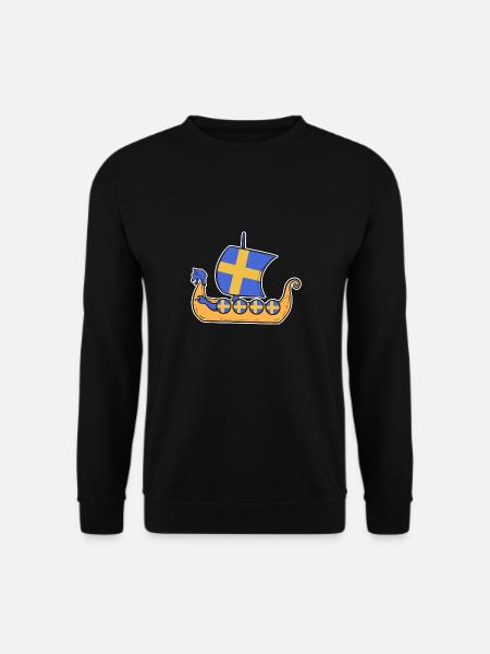 Schweden Schwedisch Wikinger Wiking - Unisex Pullover - Schwarz