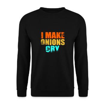Onion - Unisex Sweatshirt - black - Front - Alina (178cm) & Michal (187cm)