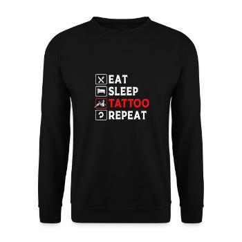 Tattoo Artist Tattoo Artist Tattooed Tattoo - Unisex Sweatshirt - black - Front - Alina (178cm) & Michal (187cm)