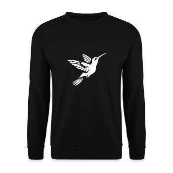 Hummingbird - Unisex Sweatshirt - black - Front - Alina (178cm) & Michal (187cm)