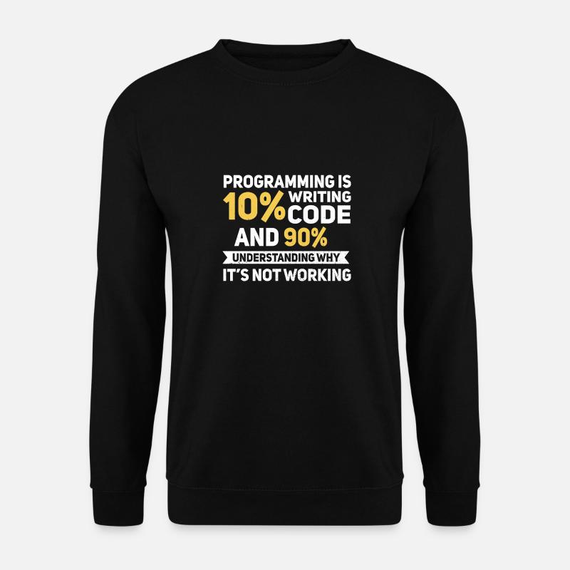 Quota de programmation... Programmeurs & Nerd - Sweat-shirt Unisexe - noir
