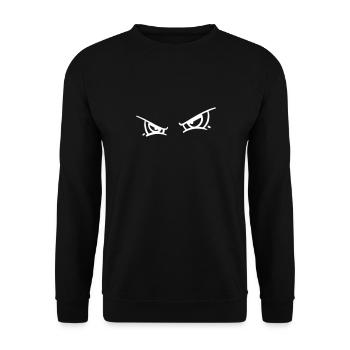 Grim Vector Monster Eyes - Unisex Sweatshirt - black - Front - Alina (178cm) & Michal (187cm)