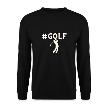 golf - Unisex Pullover - Schwarz - Vorne - Alina (178cm) & Michal (187cm)
