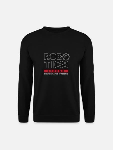 Robotics Legend Mechanic Engineering Robot - Unisex Sweatshirt - black