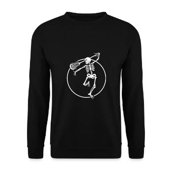 Lacrosse Lacrosse Player Lacrosse Relax Party - Unisex Sweatshirt - black - Front - Alina (178cm) & Michal (187cm)