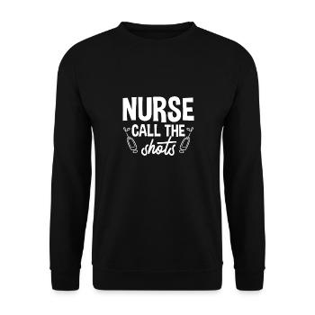 Les infirmières donnent le ton a - Sweat-shirt Unisexe - noir - Devant - Alina (178cm) & Michal (187cm)