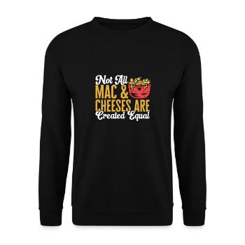 Macaroni au fromage pour amateurs de macaroni au fromage - Sweat-shirt Unisexe - noir - Devant - Alina (178cm) & Michal (187cm)