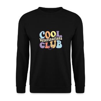 Cool Vet Club Veterinary Tech Practitioner Animal - Unisex Sweatshirt - black - Front - Alina (178cm) & Michal (187cm)