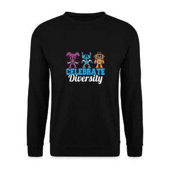 Robotics Droid Builder Build Robot Funny Celebrate - Unisex Sweatshirt - black - Front - Alina (178cm) & Michal (187cm)