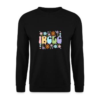 Lactation Consultant IBCLC - Unisex Sweatshirt - black - Front - Alina (178cm) & Michal (187cm)
