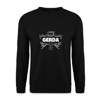 Baby Gerda - Unisex Pullover - Schwarz - Vorne - Alina (178cm) & Michal (187cm)