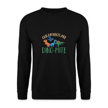 Physiotherapie Kinderphysiotherapeutin - Unisex Pullover - Schwarz - Vorne - Alina (178cm) & Michal (187cm)
