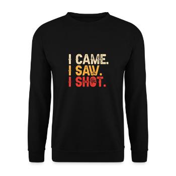 Video Editor Filmmaker Videographer - Unisex Sweatshirt - black - Front - Alina (178cm) & Michal (187cm)
