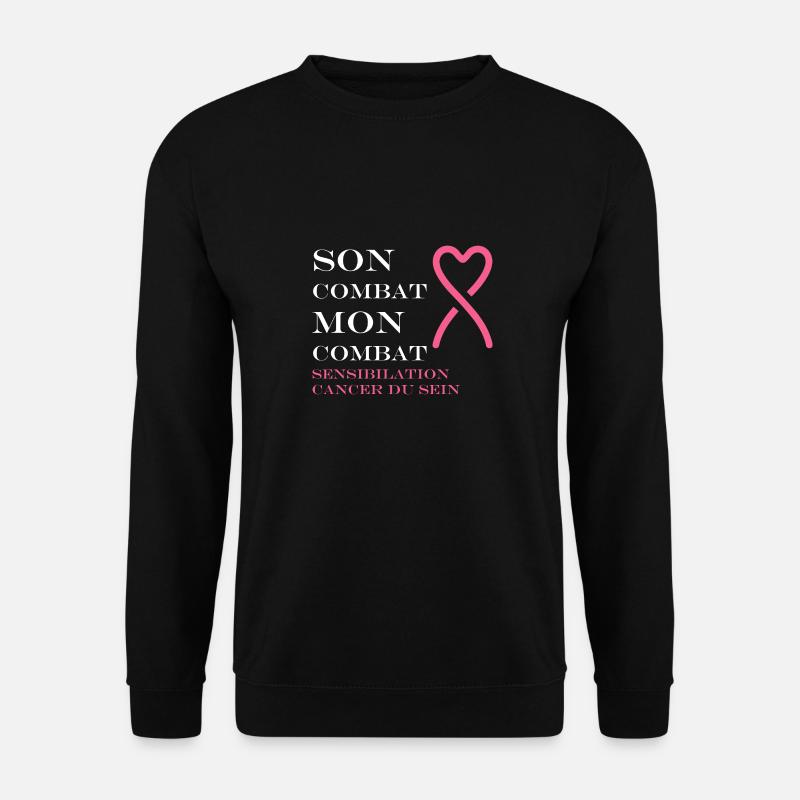 Sensibilisation cancer du sein - Sweat-shirt Unisexe - noir
