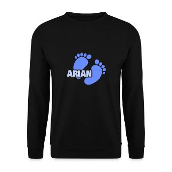 Birth of Arian - Unisex Sweatshirt - black - Front - Alina (178cm) & Michal (187cm)