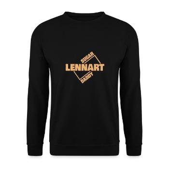 Lennart als Sugardaddy - Unisex Pullover - Schwarz - Vorne - Alina (178cm) & Michal (187cm)
