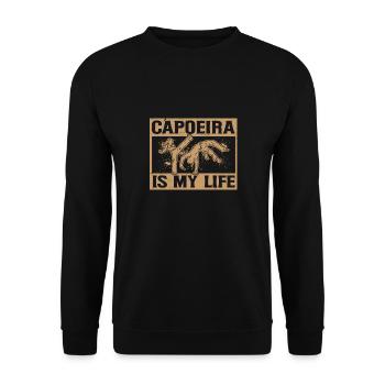Capoeira is my Life - Unisex Sweatshirt - black - Front - Alina (178cm) & Michal (187cm)