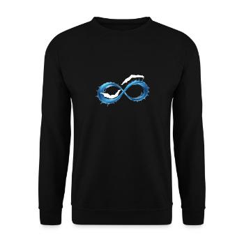 Natation Infinity Wave - Sweat-shirt Unisexe - noir - Devant - Alina (178cm) & Michal (187cm)
