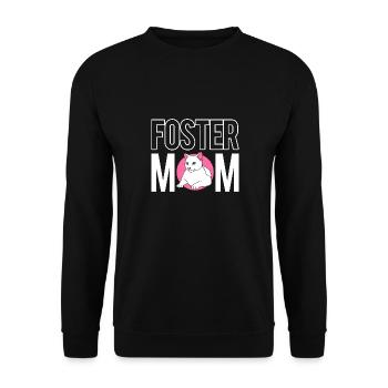 Katzenrettung Tierrechte Tierrettung Tierheim - Unisex Pullover - Schwarz - Vorne - Alina (178cm) & Michal (187cm)